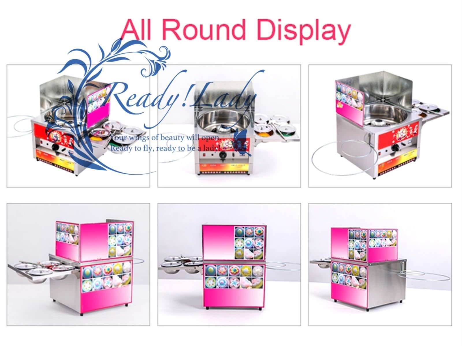 商業ファンシーガススイート綿菓子メーカー花綿菓子