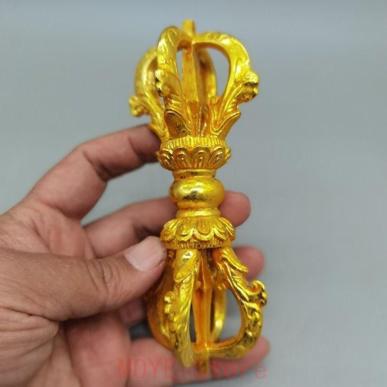 銅 細工 チベット 密宗密教 金剛杵 仏具 法器 辟邪 中国 美術品 密教法