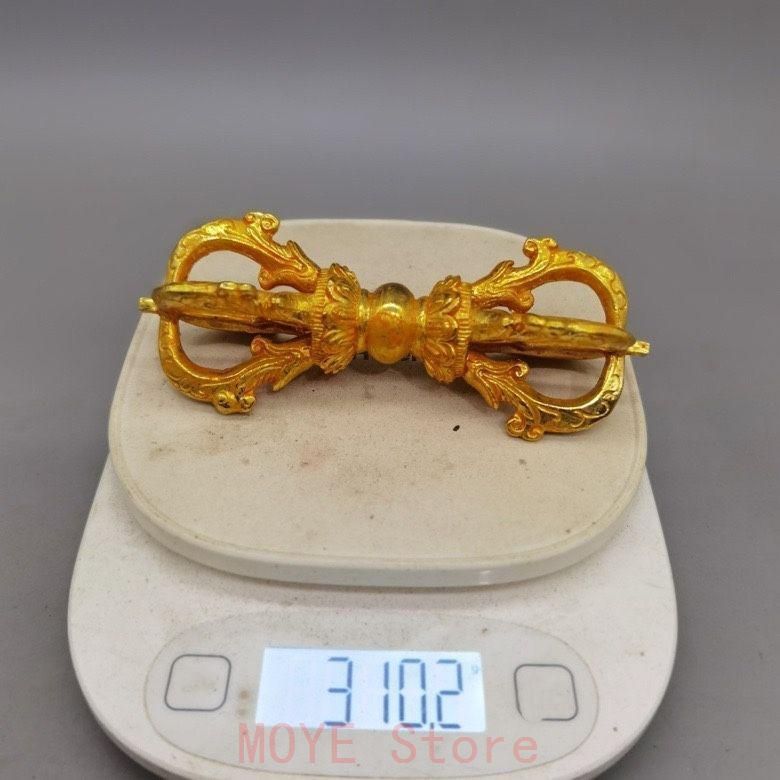 銅 細工 チベット 密宗密教 金剛杵 仏具 法器 辟邪 中国 美術品 密教法