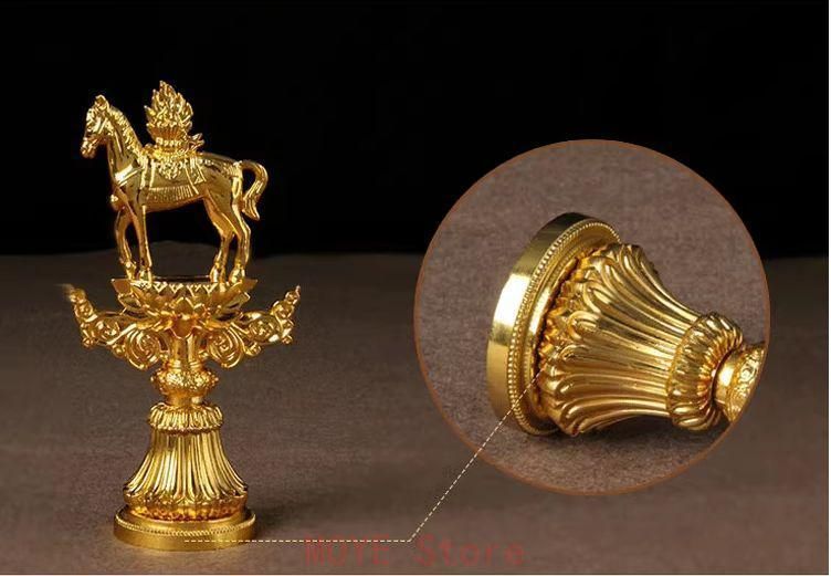 仏教美術 輪王七珍宝 仏具 鎮宅辟邪 開運 風水 招財 置物 工芸品 銅