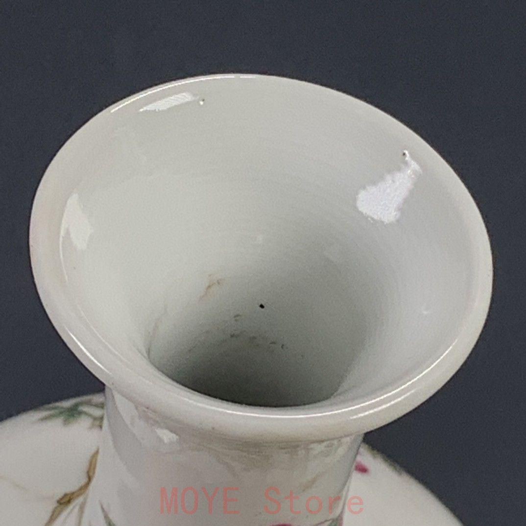 粉彩花鳥富貴吉祥花瓶 景徳鎮 陶磁器 装飾品 現代工芸品 美術品 置物