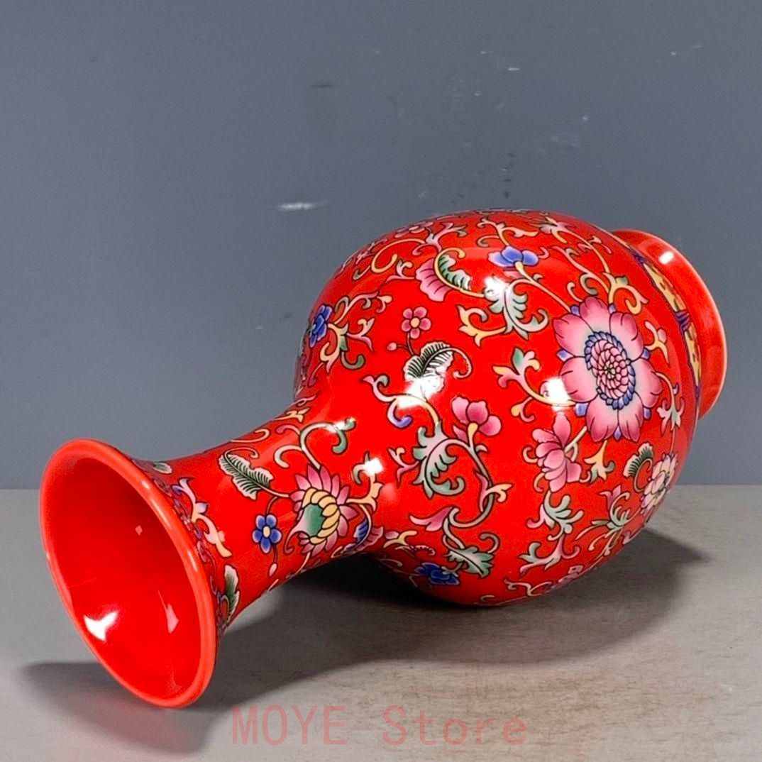 纏枝蓮茶壺 工芸品 陶磁器 装飾品 花瓶 花器 美品 美術品 置物 陶芸 乾隆紅釉纏枝花卉花瓶 景徳鎮 陶磁器 装飾品 工芸品 美術品 置物