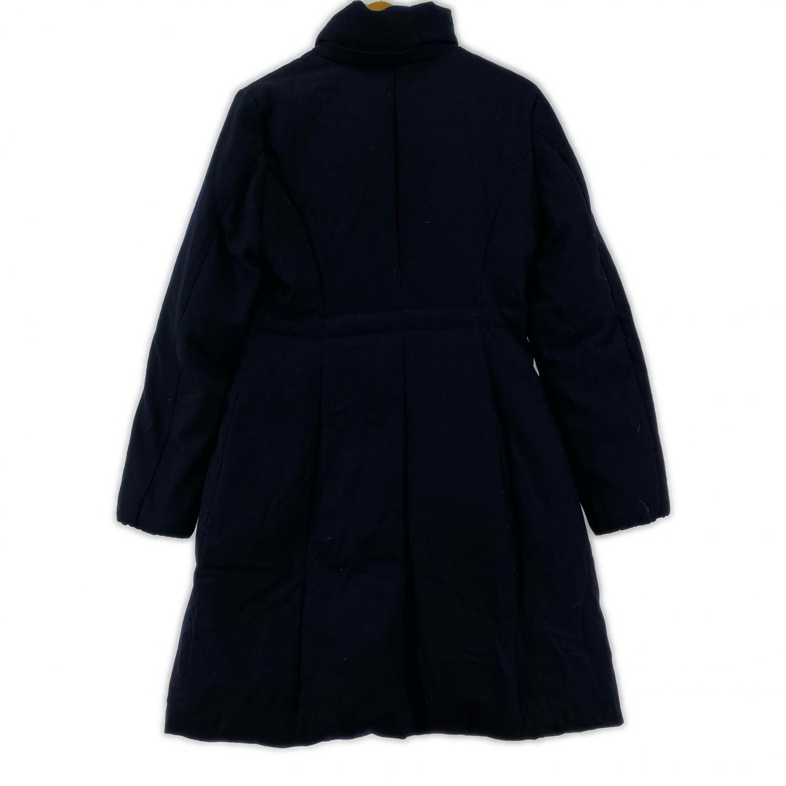 ANAYI アナイ 2wayフード付き ダウンコート size38/ネイビー - メルカリ