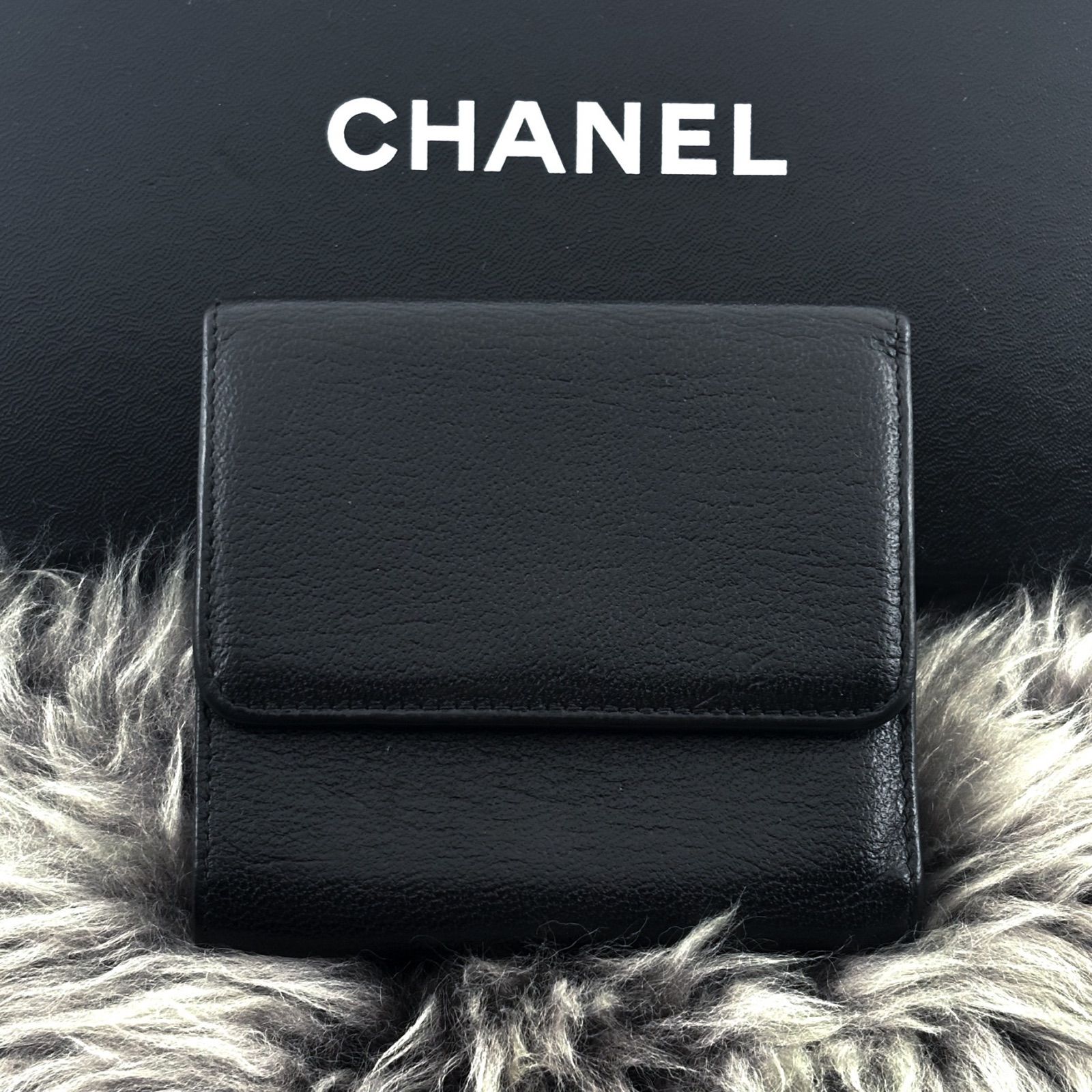 シャネル CHANEL 財布 ココマーク Wホック 三つ折 ぶらんどすてら