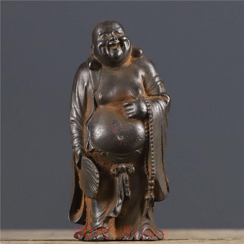 鉄器 鉄仏 大腹弥勒仏 仏像 鎮宅 辟邪 開運 風水 招財 工芸品 美術品