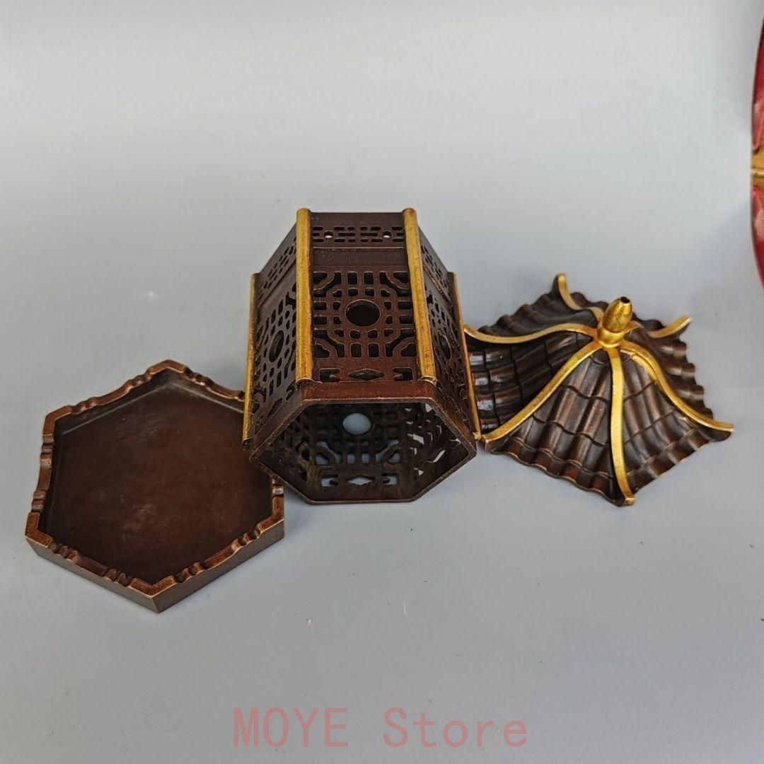 銅器 亭子薫香炉 茶道具 香道具 蓋置 置物 2024 工芸品 美術品 置物