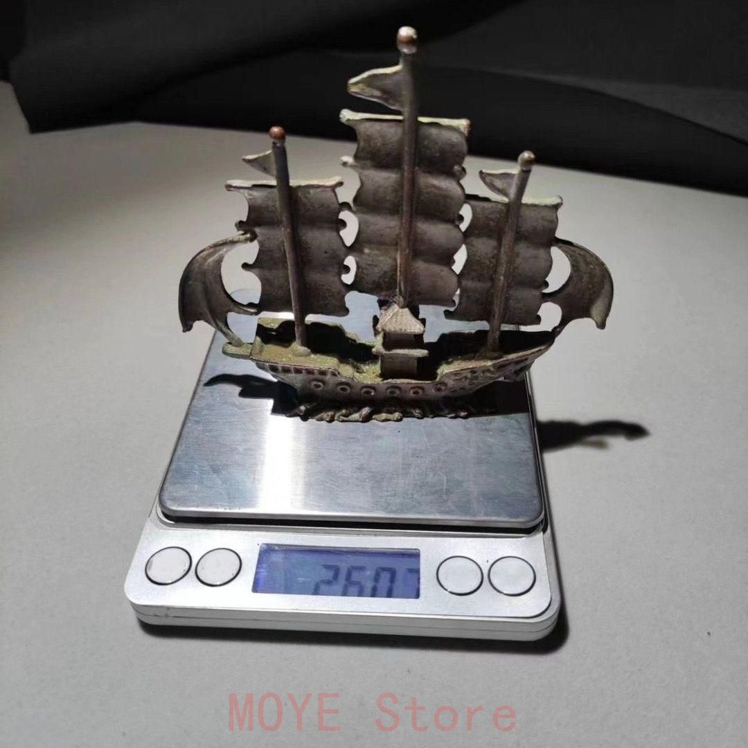 銅 細工 銅製品 順風満帆船オフィス書斎デスクの 招財 置物 - メルカリ