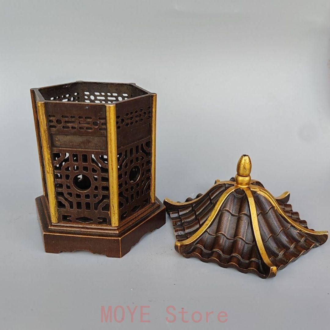 銅器 亭子薫香炉 茶道具 香道具 蓋置 置物 2024 工芸品 美術品 置物