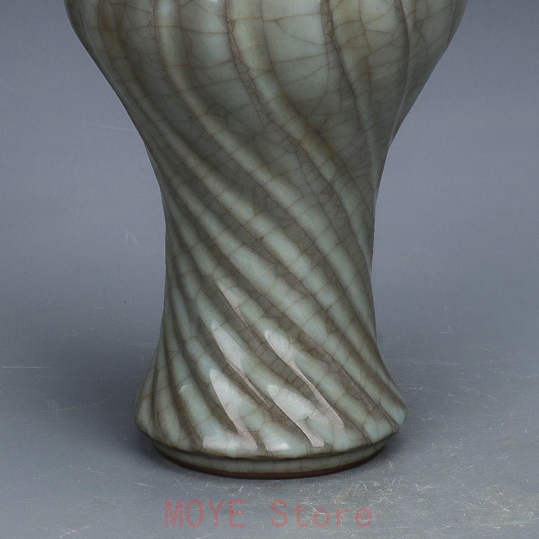 宋官窯開片釉梅瓶 景徳鎮 陶磁器 装飾品 現代工芸品美術品 置物 - メルカリ