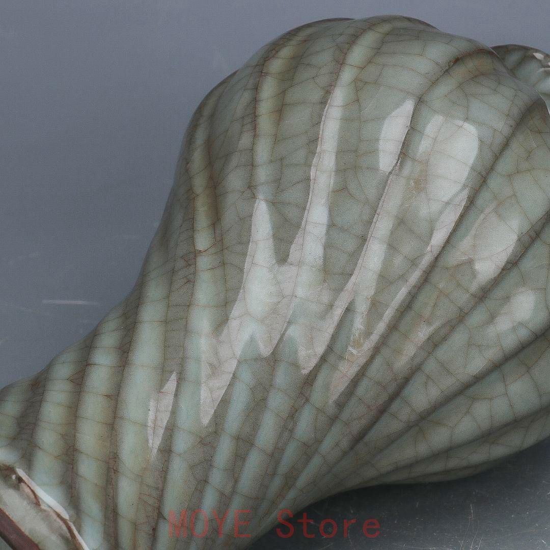 宋官窯開片釉梅瓶 景徳鎮 陶磁器 装飾品 現代工芸品美術品 置物 - メルカリ