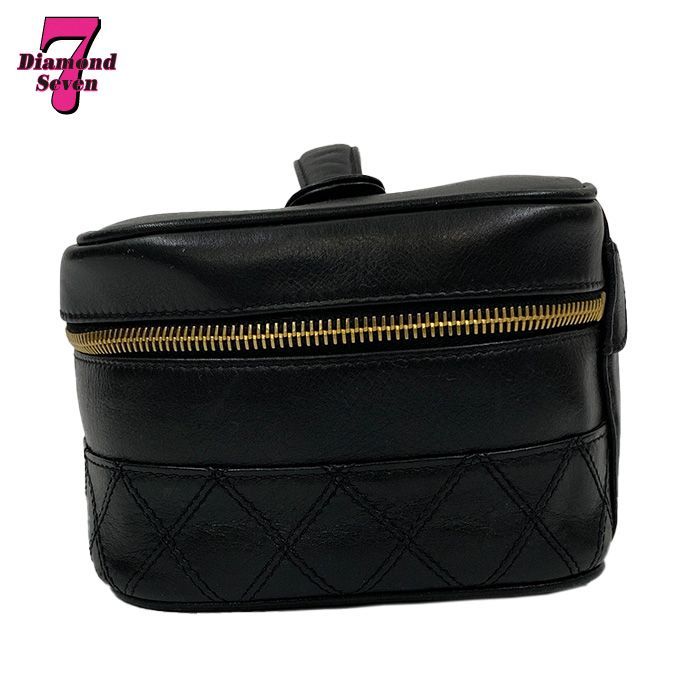 中古】CHANEL シャネル バニティ ビルコーレ ポーチ キルティング