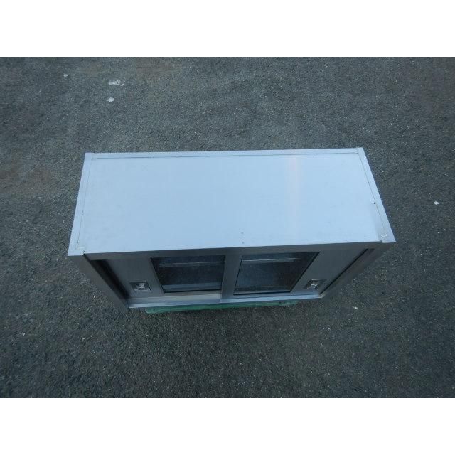 業務用 ステンレス 吊戸棚 ガラス戸 W 900 D 350 H 600 mm 厨房 食器庫 90 cm 棚1段 吊り戸 BCS 6 0935