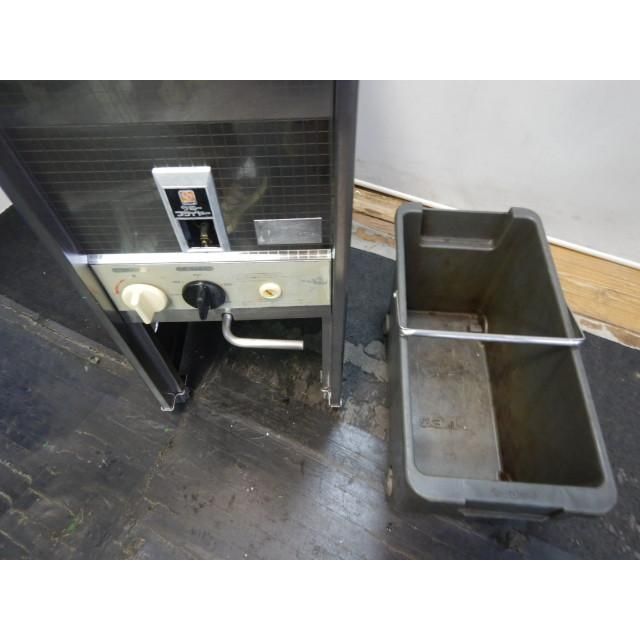 2005年製 サミー LP ガス フライヤー SF 013 13 L 18 5 cm プロパン 39 kg 9 mmゴムホース接続 マッチ点火