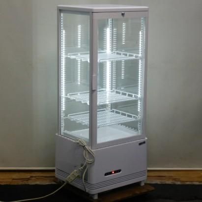 製 レマコム R 4 G-105 SLW LED照明付 卓上 冷蔵ショーケース mm 130 L 4面ガラス 前扉 棚3段 40 kg