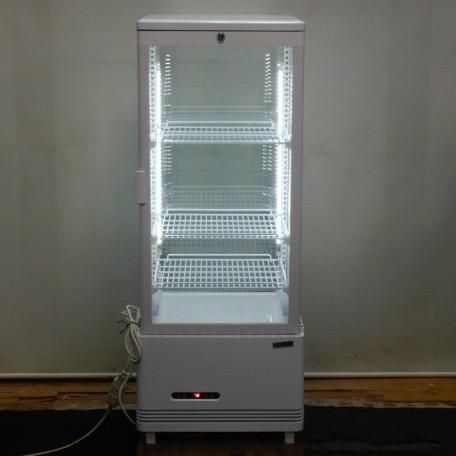 製 レマコム R 4 G-105 SLW LED照明付 卓上 冷蔵ショーケース mm 130 L 4面ガラス 前扉 棚3段 40 kg