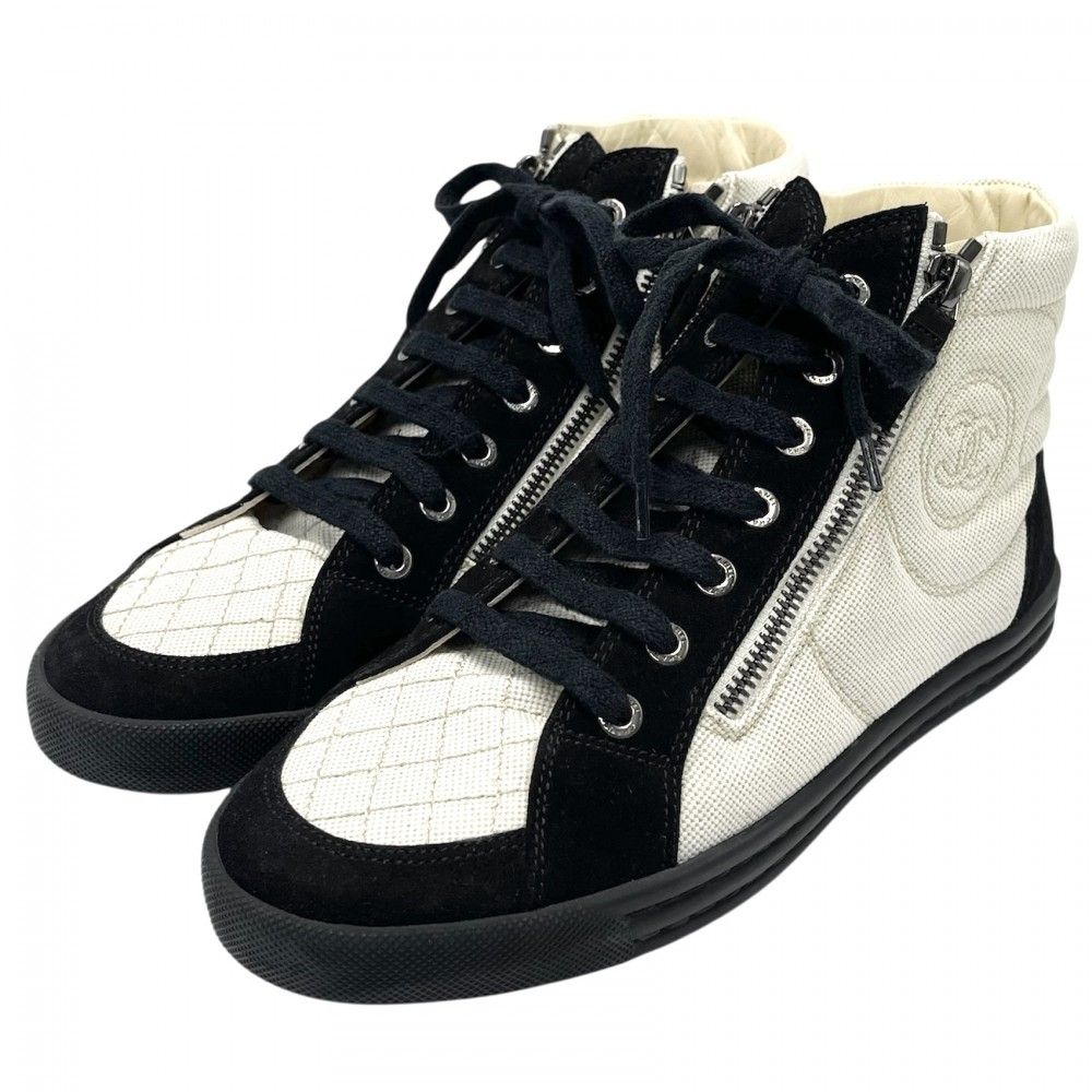 シャネル スニーカー レディース ハイカットスニーカー ココマーク 靴