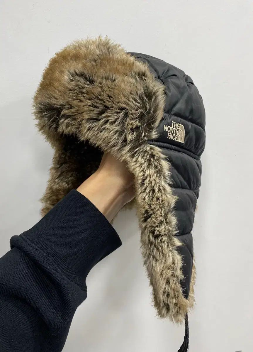 Sサイズ THE NORTH FACE ホワイトラベル ダウン トラッパーハット ブラック