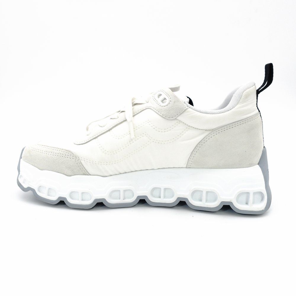 エルメス HERMES インパルス ファブリック スニーカー レディース 37 約23.5 cm ホワイト×ブラック スエード ナイロン 7-12-168