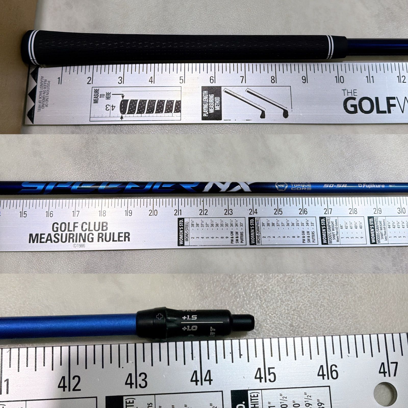 新品グリップ スピーダーNX ブルー 50-SR ドライバー用シャフト PING