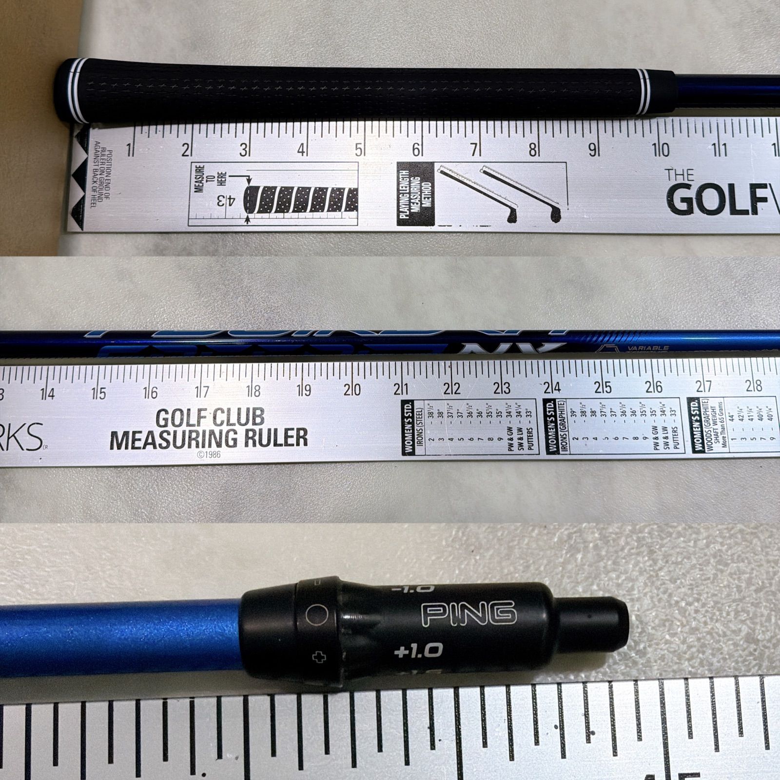 新品グリップ スピーダーNX ブルー 50-SR ドライバー用シャフト PING