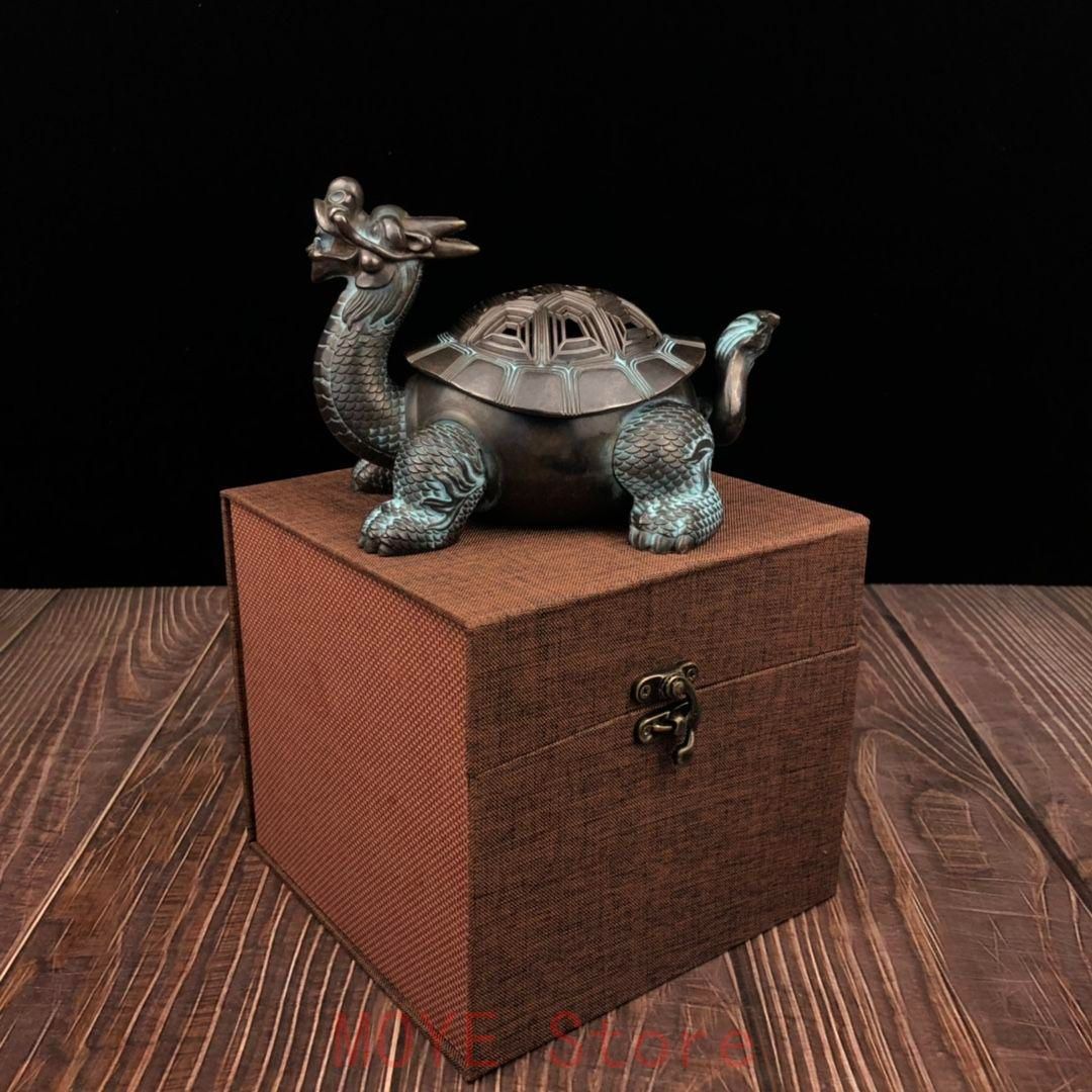 銅器 竜亀香炉 茶道具 香道具 工芸品 美術品 置物 【公式通販】
