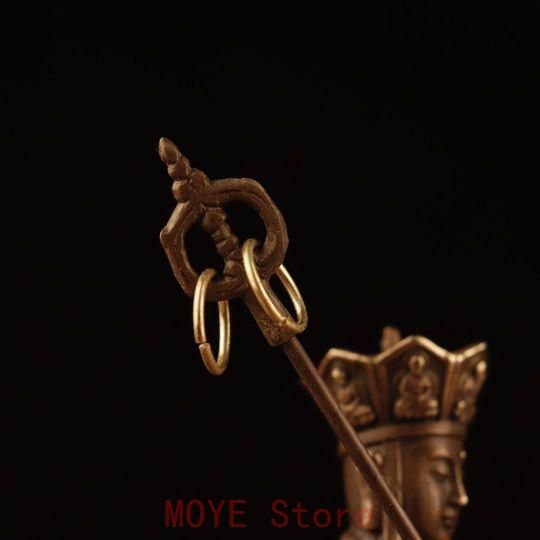 仏教美術 中国 仏像 地蔵王 小仏像 銅製 銅器 - メルカリ