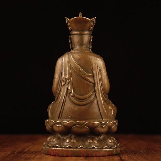 仏教美術 仏像 地蔵王仏像 銅製 銅器 工芸品 美術品 置物 仏教美術 中国 仏像 地蔵王 小仏像 銅製 銅器 - メルカリ