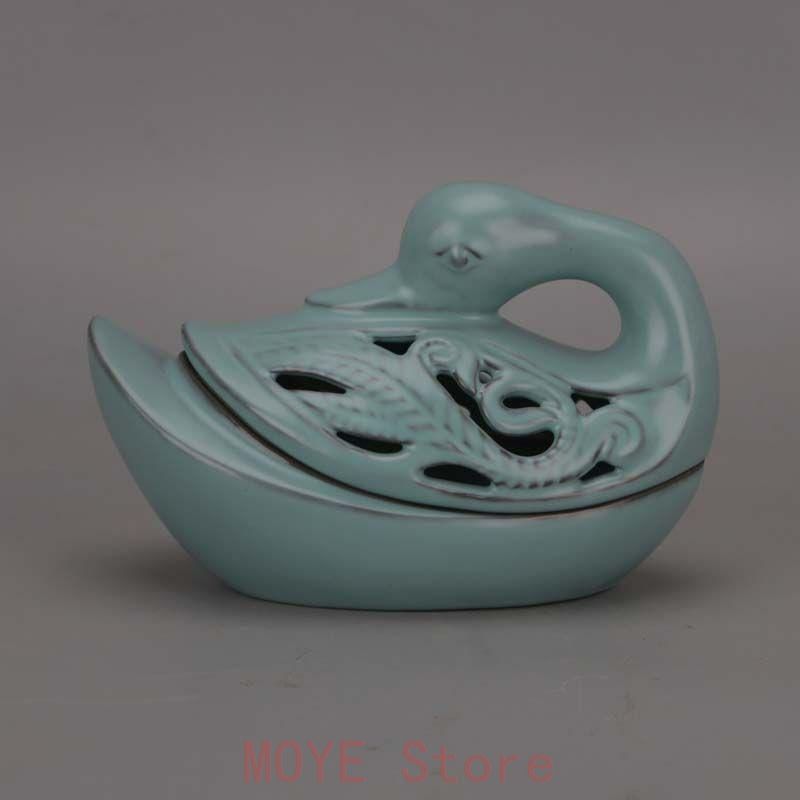 宋汝窯藍釉白鳥薫香炉 工芸品 美術品 置物 - メルカリ