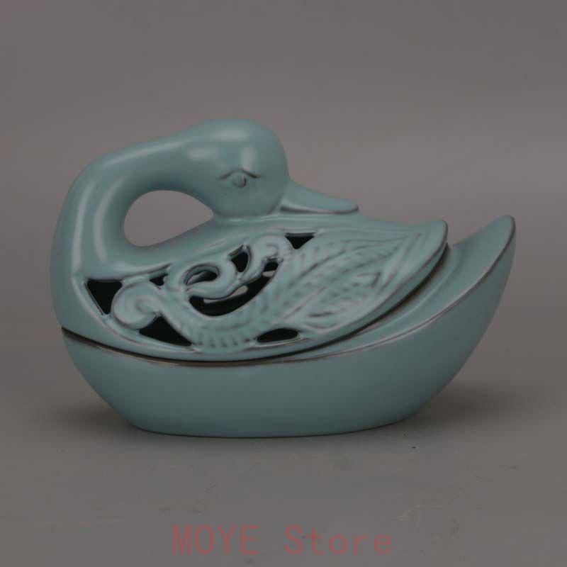 宋汝窯藍釉白鳥薫香炉 工芸品 美術品 置物 - メルカリ