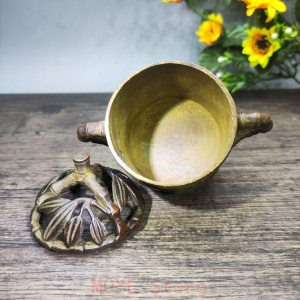 銅製 香炉 茶道具 香道具 工芸品 美術品 置物 - メルカリ