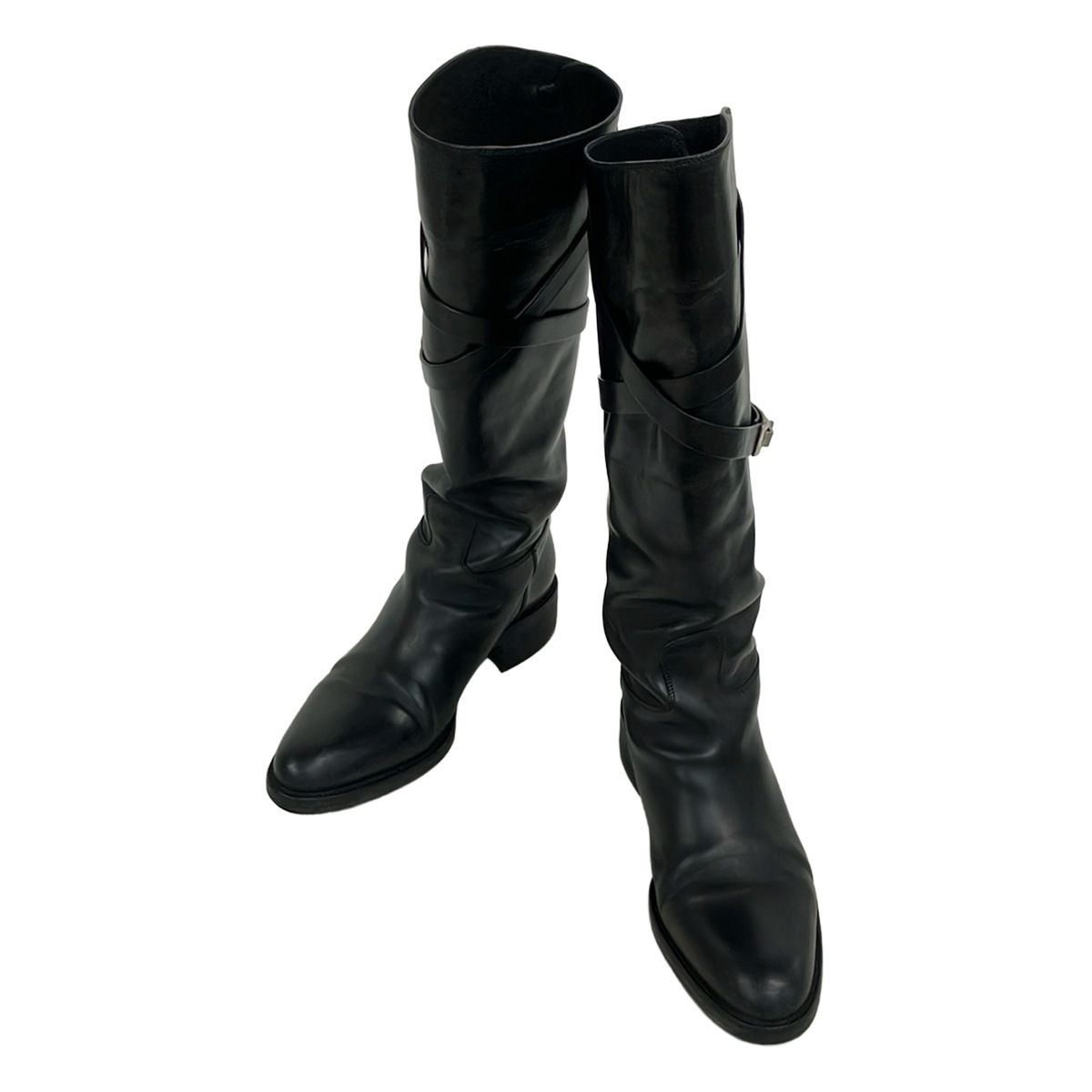 36 SARTORE ２WAY ロングブーツ 黒 サルトル レザー 23 36 SARTORE 2WAY ロングブーツ 黒 サルトル レザー 23