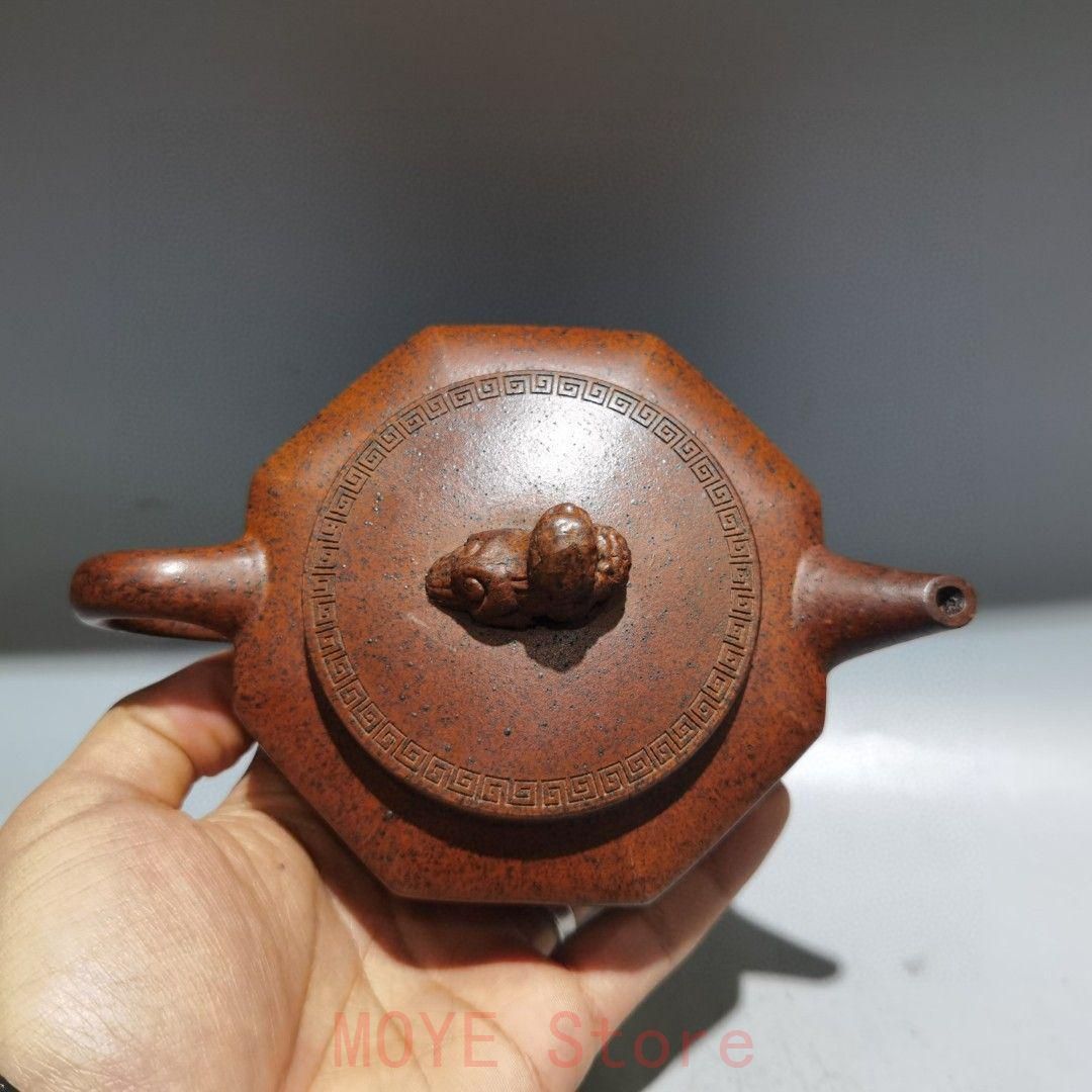 宜興 紫砂壷 八方如意壺 茶道具 工芸品 美術品 置物 - メルカリ