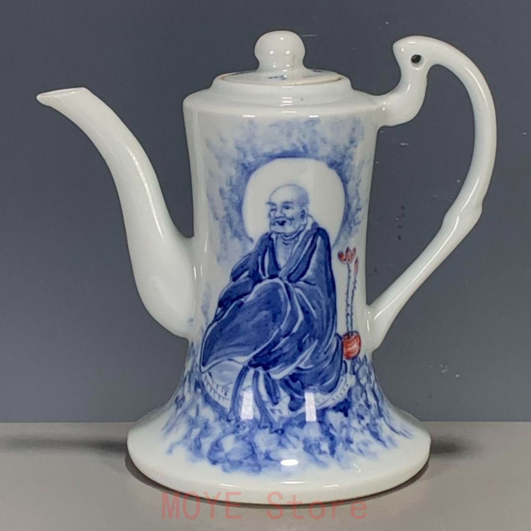 中国美術 青花 人物絵 筆筒 壷(K-LC852) 中国美術 青花 人物絵 筆筒 壷(K-LC852) 中国美術 青花 人物絵 筆筒 壷