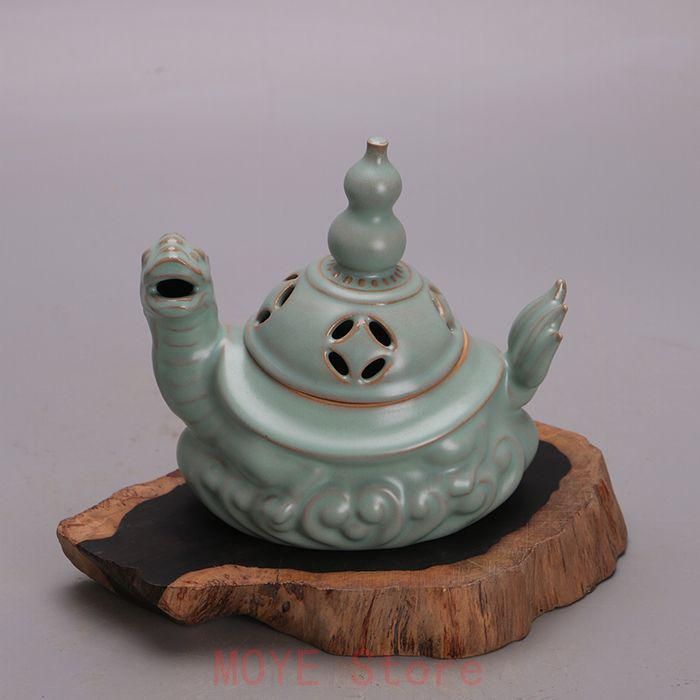 宋汝窯青釉亀紋鉄胎薫炉 工芸品 美術品 置物 宋汝窯青釉亀紋鉄胎薫炉 工芸品 美術品 置物 - メルカリ