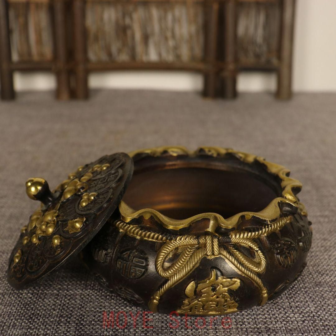 銅器 灰皿 茶道具 書道具 文房具 工芸品 美術品 置物 - メルカリ