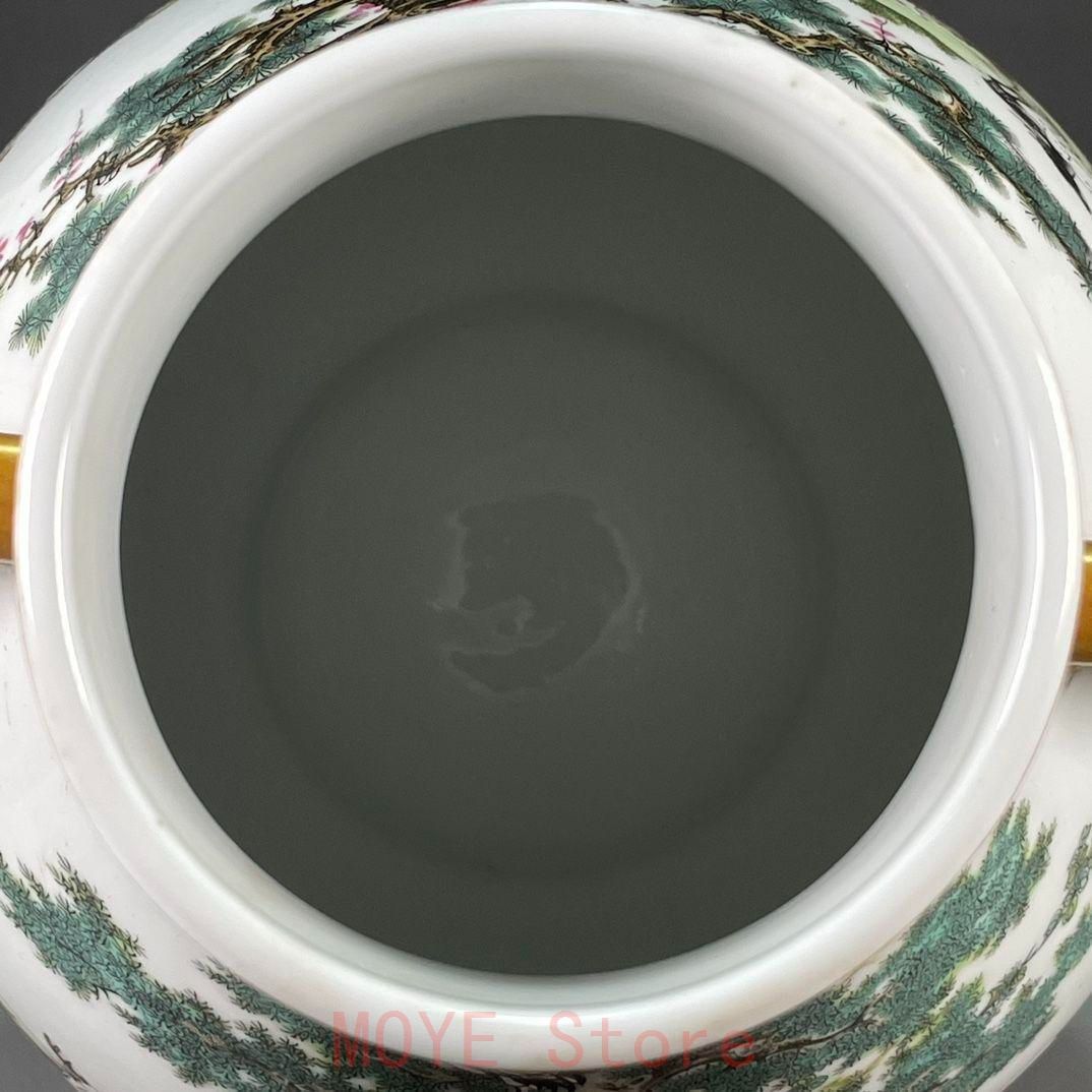 清乾隆粉彩蒔金百鹿図尊瓶 景徳鎮 陶磁器 装飾品 工芸品 美術品 置物