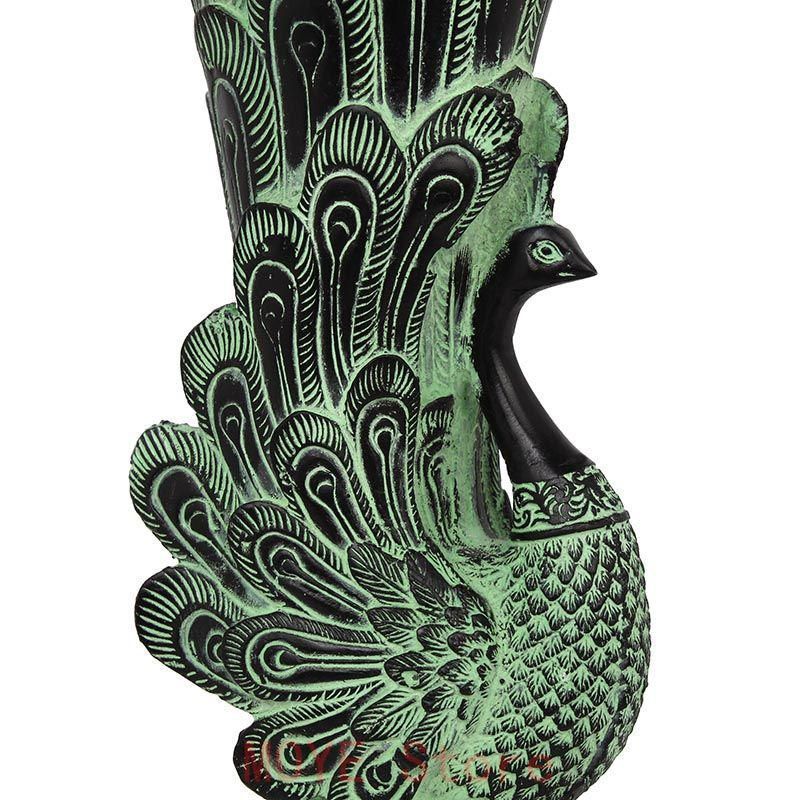 青銅器 孔雀花瓶 丹鳳杯 装飾品 現代工芸品 美術品 置物 - メルカリ