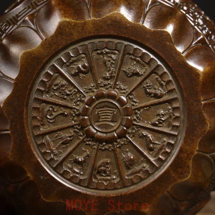 銅器 蘇工 獅耳聚宝盆 香炉 聚財預金壺 工芸品 美術品 置物 - メルカリ