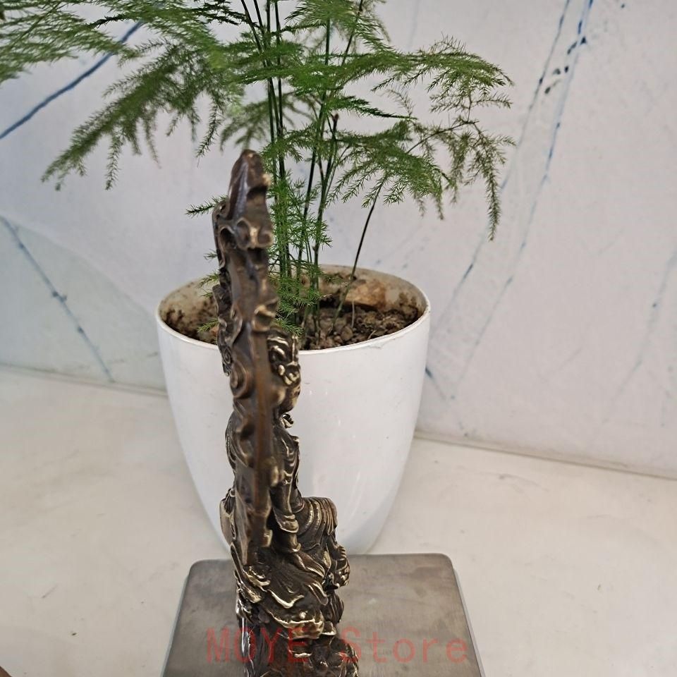 菩薩 水月観音 銅製 仏像 彫刻 置物 開運 風水 現代工芸品 美術品 置物