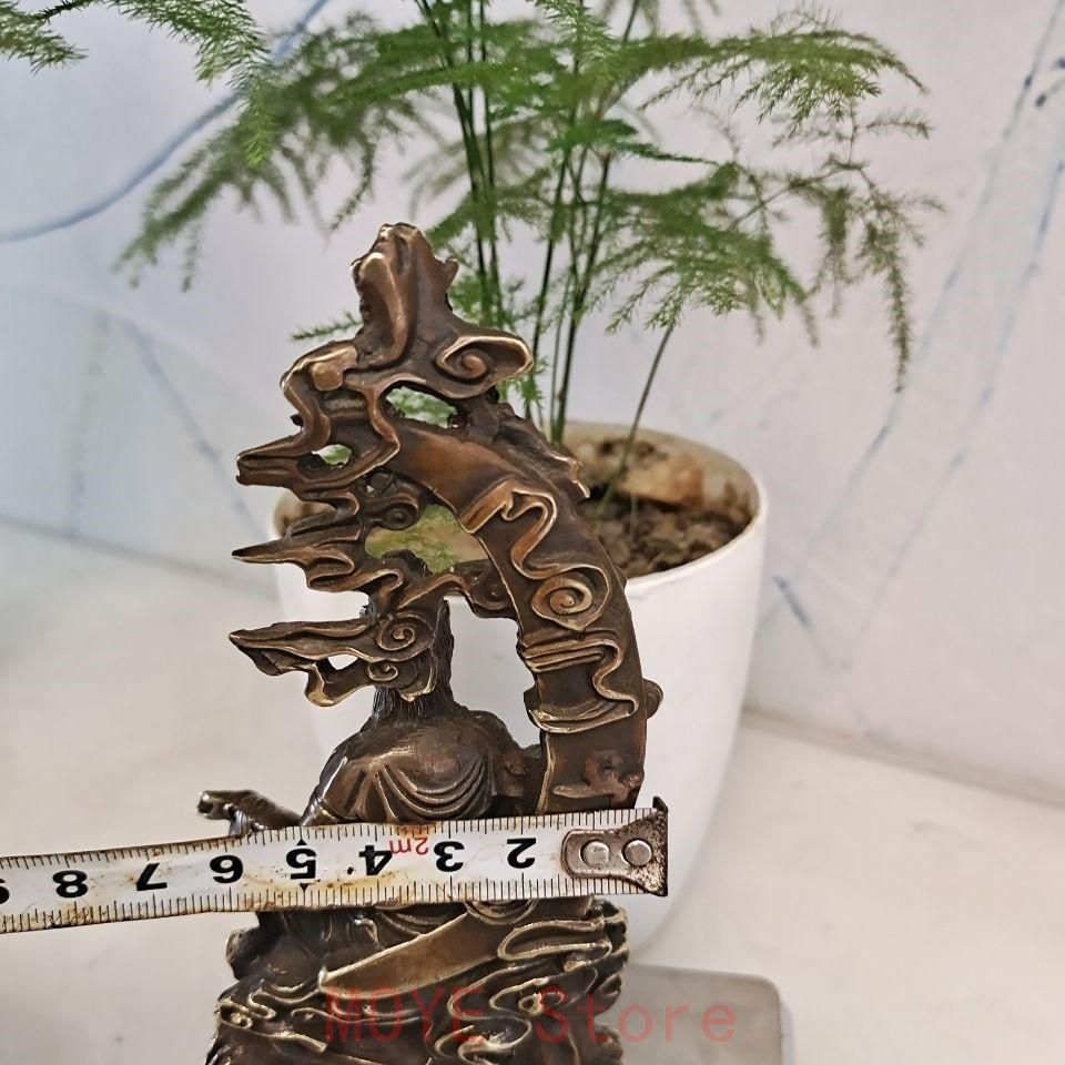 菩薩 水月観音 銅製 仏像 彫刻 置物 開運 風水 現代工芸品 美術品 置物