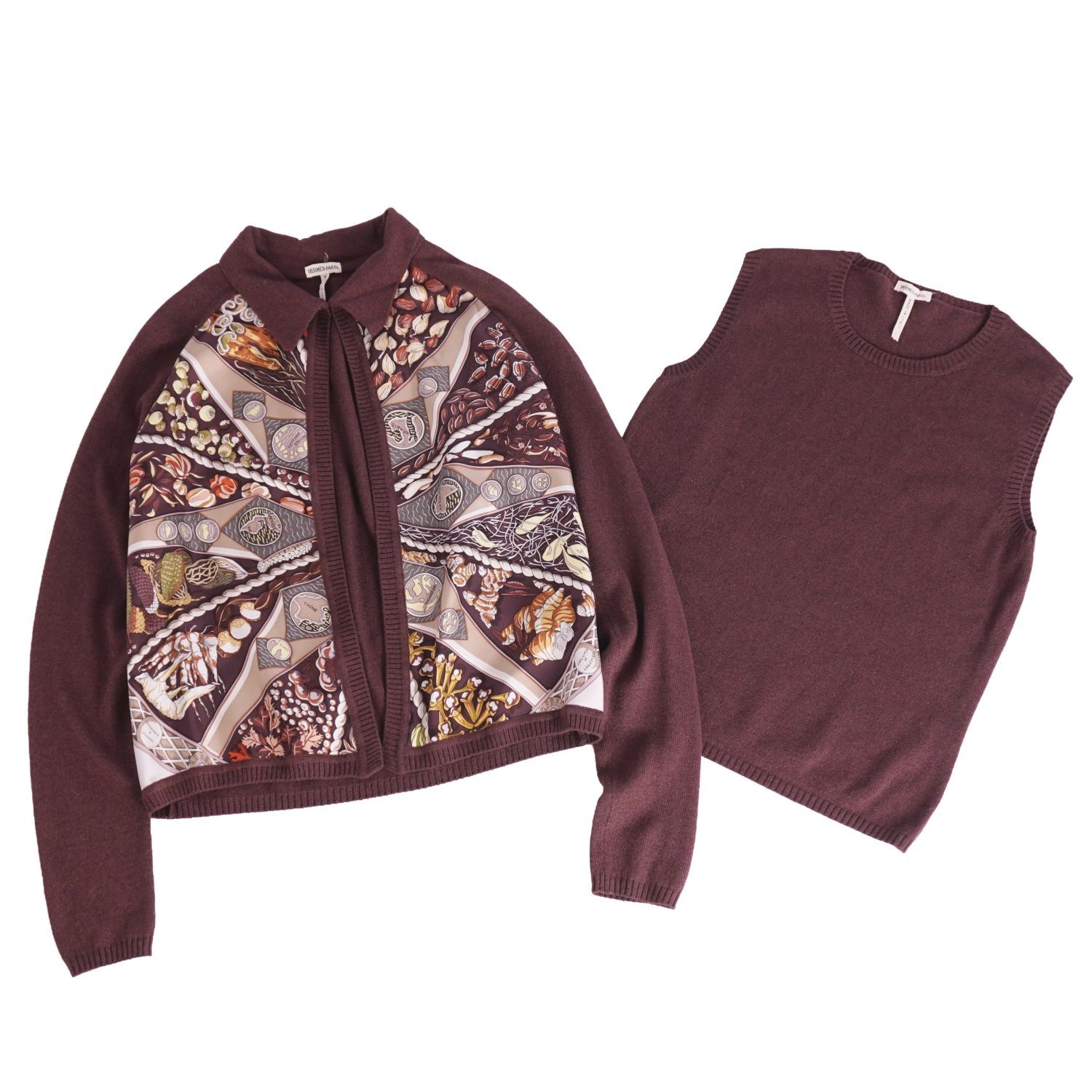 エルメスHermesマルジェラニットアンサンブル 美品 エルメス HERMES マルジェラ期 アンサンブル ニット カーディガン