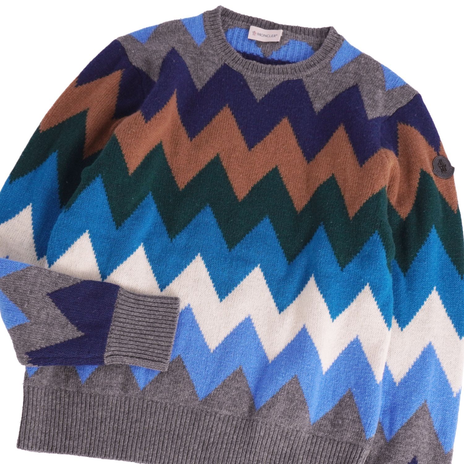 極美品 モンクレール MONCLER ニット セーター ロングスリーブ 長袖 ク