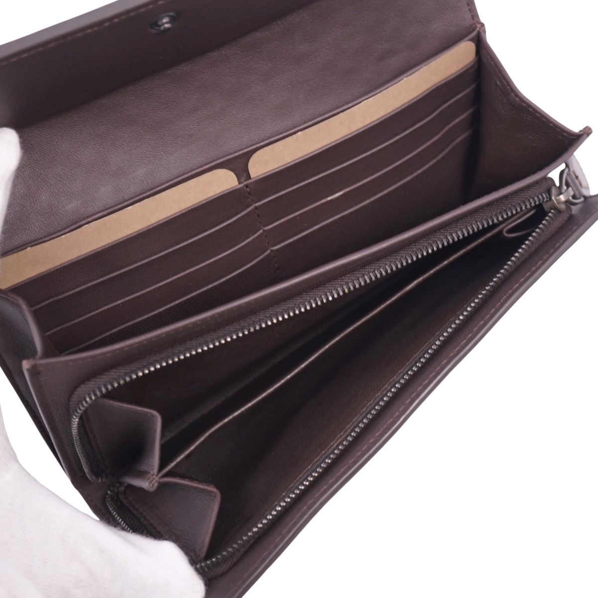極美品 ボッテガヴェネタ BOTTEGA VENETA 財布 長財布 ロングウォ