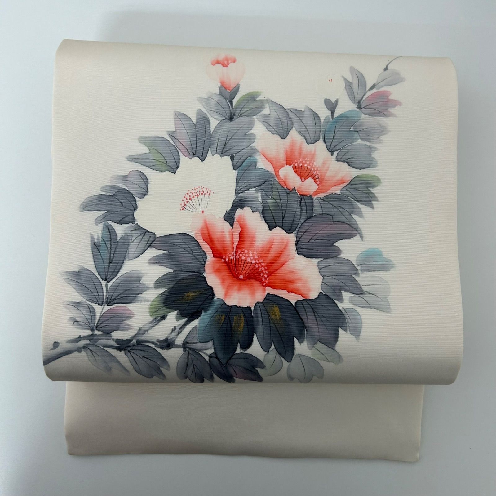 名古屋帯 正絹 塩瀬 作家物 美しい染めの花 九寸 MA-2601 - メルカリ