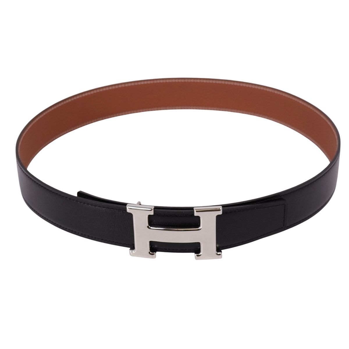 極美品 エルメス HERMES ベルト 2024 レザーベルト リバーシブル H