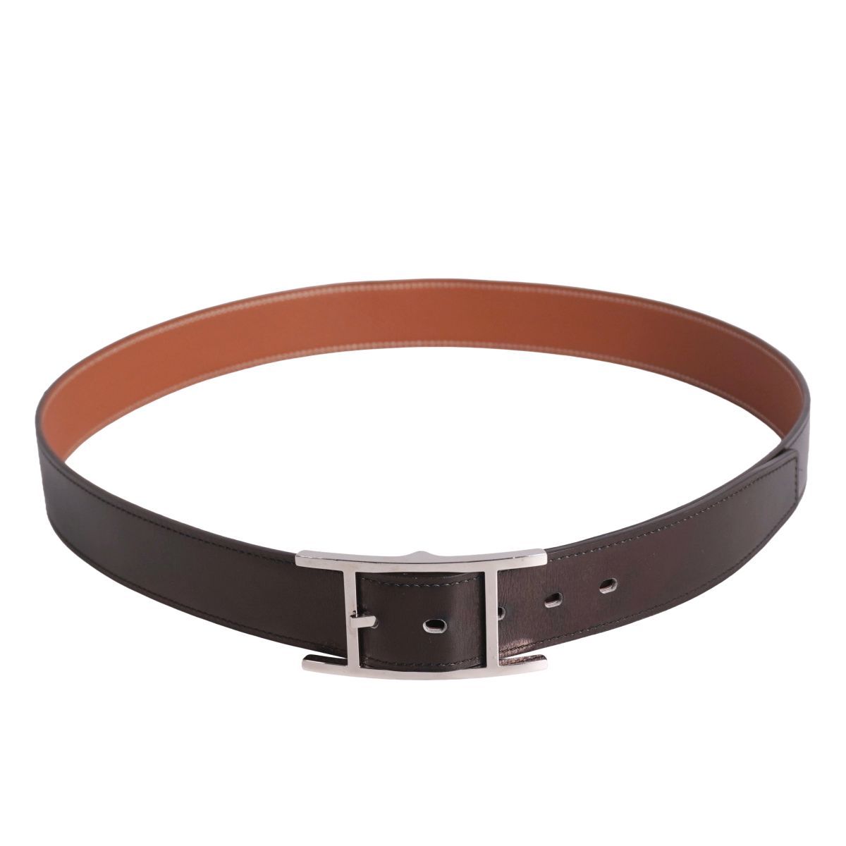 美品 エルメス HERMES ベルト カンタン レザーベルト アピ金具 レザー