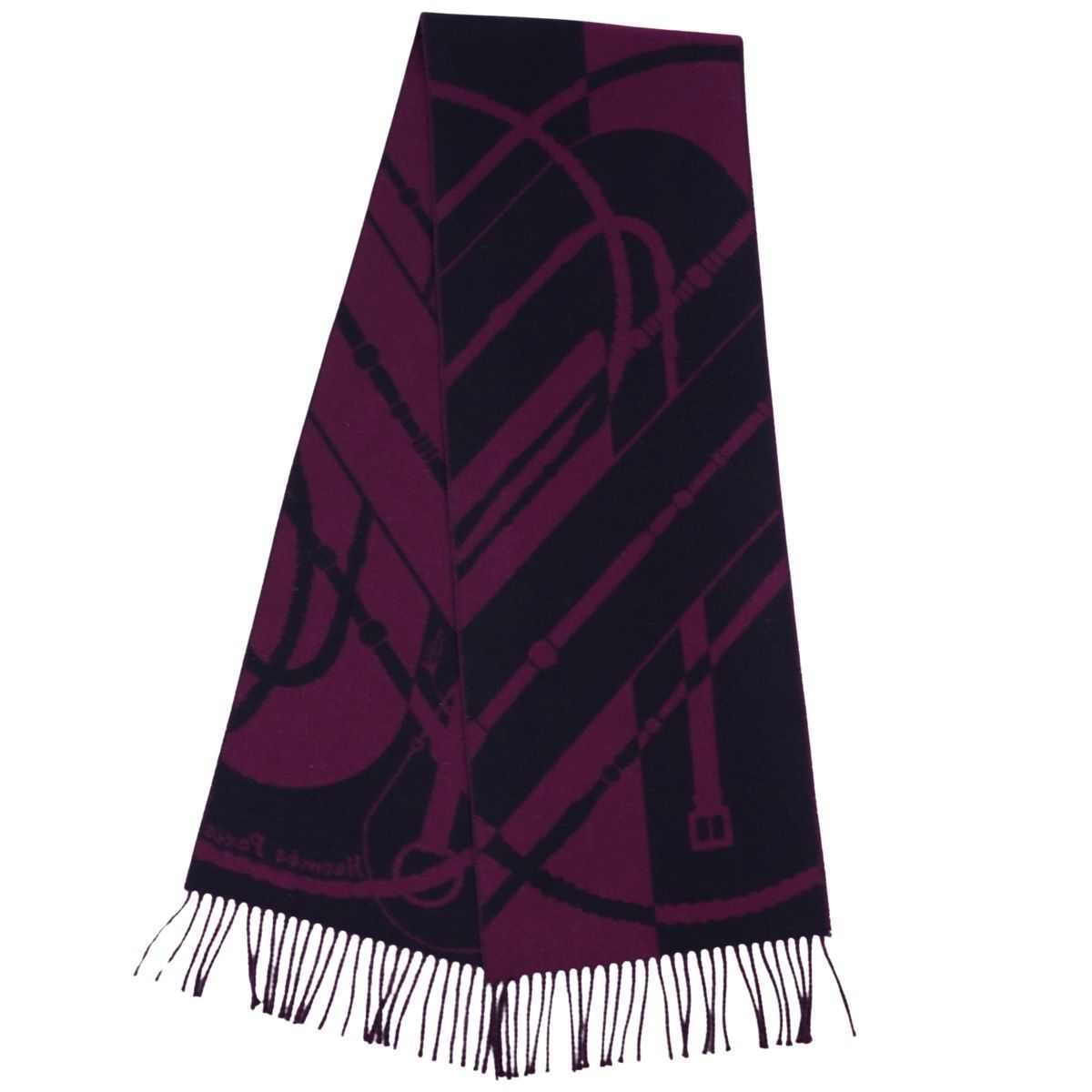 エルメス HERMES マフラー ストール フリンジ クリック クラック