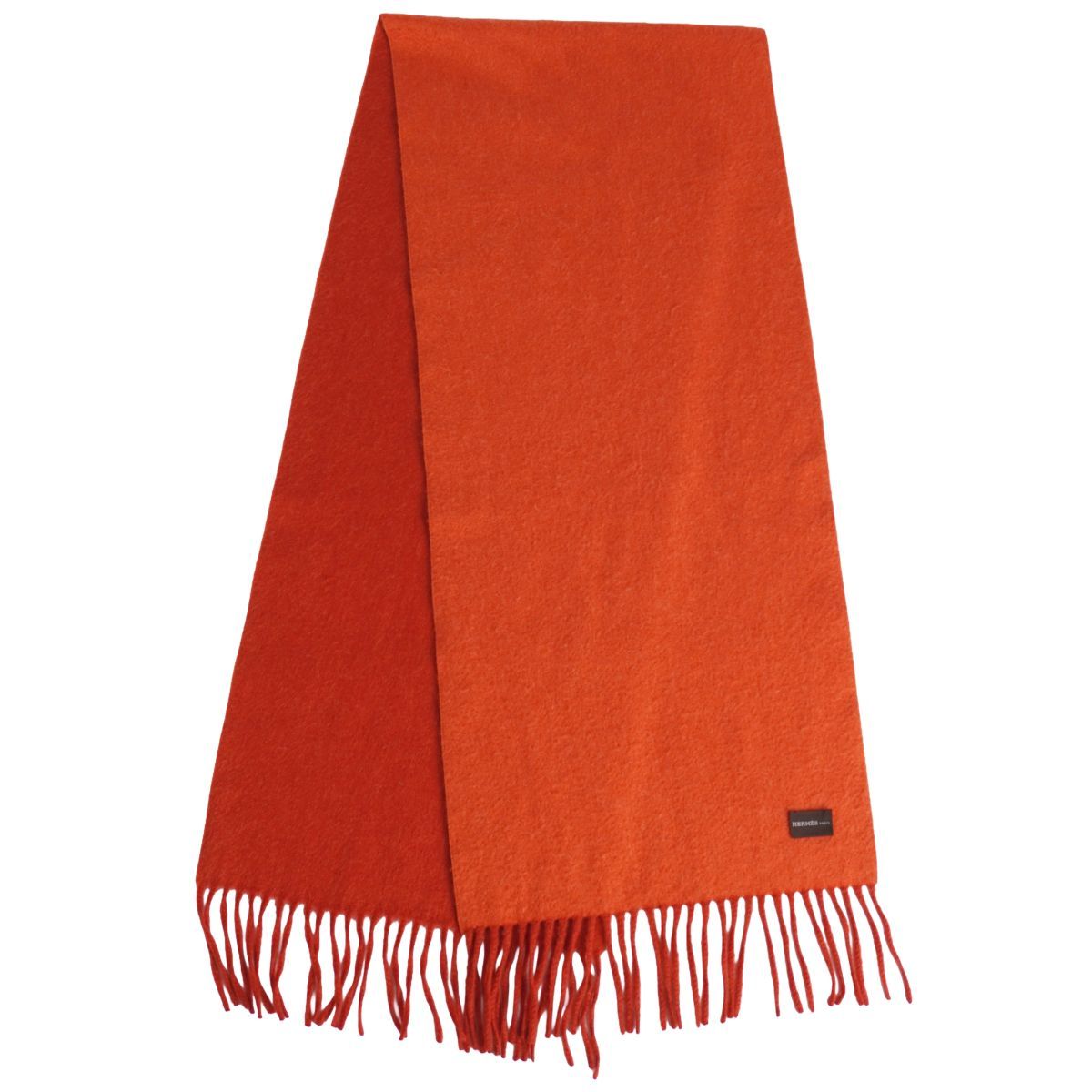 極美品 エルメス HERMES マフラー ストール フリンジ カシミヤ メンズ