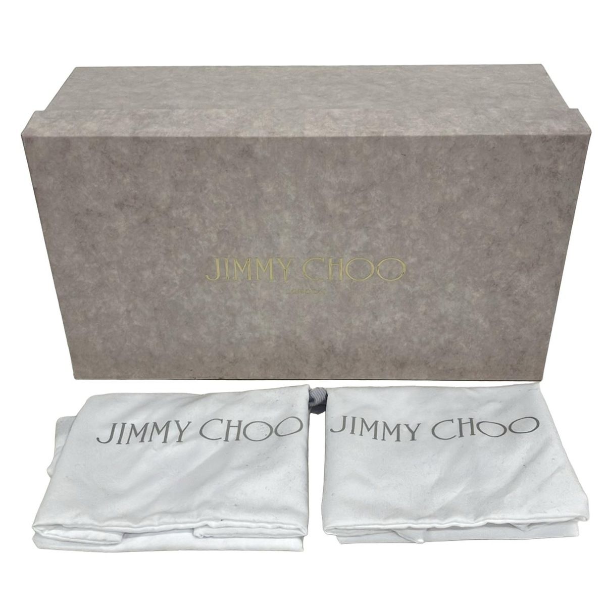  JIMMY CHOO ジミーチュウ フラットシューズ 37 1 2 レディース - シルバー×黒 フラットシューズ バレエシューズ パンプス