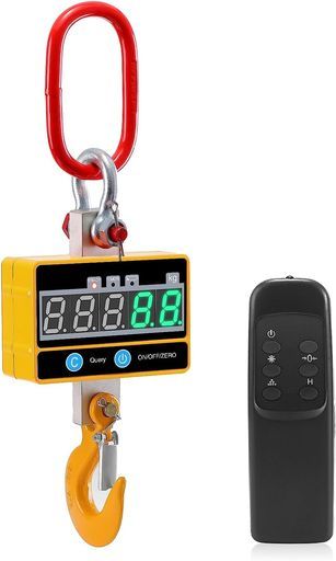 クレーンスケール2 T リモコン遠隔操作-充電式 2000 kg吊りはかり充電式吊りはかり吊り秤吊秤デジタルはかり高精度軽量デジタル吊り下げ秤電子スケール2 tリモコン操作釣り工場埠頭屠殺